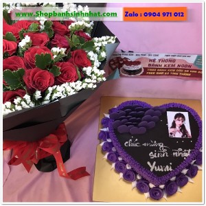 Combo Bánh Kem & Hoa Tươi - MM106